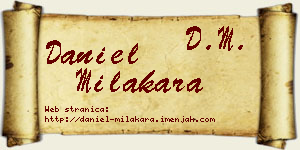 Daniel Milakara vizit kartica